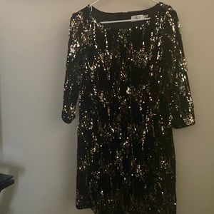 Eliza J sequin mini dress.